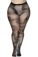Load image into Gallery viewer, Plus Snake Net Tights