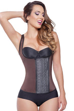 Load image into Gallery viewer, Boyshort Shaper with Frontal Latex Compression Adjustable Waist and Abdomen Control