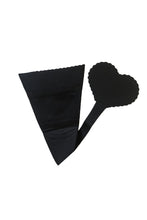 Load image into Gallery viewer, Black Heart Invisi Knix Thong With Nipztix Pasties