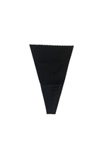 Load image into Gallery viewer, Black Heart Invisi Knix Thong With Nipztix Pasties