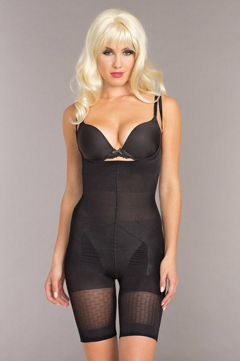 Mid-Thigh Crotchless Body Shaper