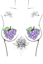 Load image into Gallery viewer, Grape Bunch Glitter Pasties
