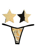 Load image into Gallery viewer, Color Changing Flip Pasties w Matching Panty