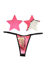 Load image into Gallery viewer, Color Changing Flip Pasties w Matching Panty