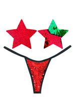 Load image into Gallery viewer, Color Changing Flip Pasties w Matching Panty