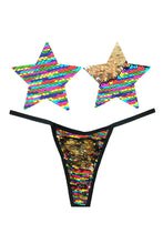 Load image into Gallery viewer, Color Changing Flip Pasties w Matching Panty