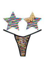 Load image into Gallery viewer, Color Changing Flip Pasties w Matching Panty