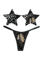 Load image into Gallery viewer, Color Changing Flip Pasties w Matching Panty