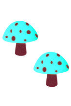 Load image into Gallery viewer, GLO Trippy UV Shroom Nipztix Pasties