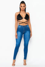 Load image into Gallery viewer, Halter Backless Crop Top