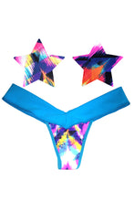 Load image into Gallery viewer, Neon AF Naughty Knix Pasties & Panties Set