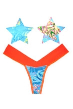 Load image into Gallery viewer, Neon AF Naughty Knix Pasties & Panties Set