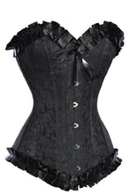 Load image into Gallery viewer, Brocade Steel Boned Longline Corset