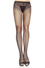 Load image into Gallery viewer, Anabel Fishnet Tights with Dazzling Rhinestone Embellishments for a Glamorous