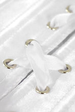 Load image into Gallery viewer, Boned Corset with Metal Closures and Tie Up Back