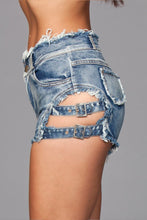 Load image into Gallery viewer, Buckled Down Denim Shorts