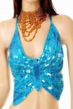 Load image into Gallery viewer, Butterfly Shaped Sequin Top