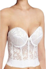 Load image into Gallery viewer, Lace Corset with Underwired Cups – Elegant Bustier with Back Hook Closure, Boning & Removable Straps