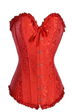 Load image into Gallery viewer, Brocade Steel Boned Longline Corset