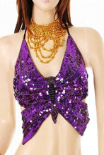 Load image into Gallery viewer, Butterfly Shaped Sequin Top