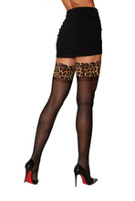 Load image into Gallery viewer, Sheer thigh high with stay-up silicone