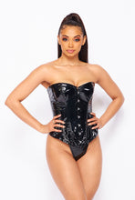 Load image into Gallery viewer, Black Bustier Corset Top
