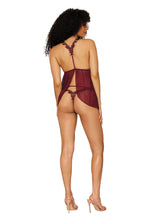 Load image into Gallery viewer, Novelty mesh embroidery babydoll, Two Piece Lingerie Set