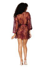 Load image into Gallery viewer, Eyelash lace robe
