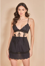Load image into Gallery viewer, Eyelet Trim Babydoll