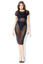 Load image into Gallery viewer, Mesh Cap Sleeve Dress