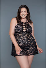 Load image into Gallery viewer, Two pc halter neck babydoll