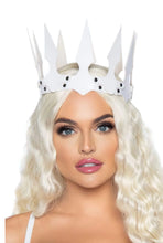 Load image into Gallery viewer, Faux Leather Spiked Crown