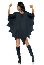 Load image into Gallery viewer, Gothic Glitter Spider Web Costume Poncho – Sparkling Halloween Cape for Women – One Size Fits Most