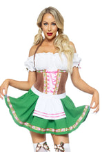 Load image into Gallery viewer, Gretchen Oktoberfest Costume, Off-the-Shoulder Peasant Dress