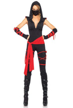 Load image into Gallery viewer, Deadly Ninja Costume - Deep-V Jumpsuit with Accessories