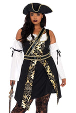 Load image into Gallery viewer, Black Sea Buccaneer Pirate Costume Set - 4 Piece Halloween Outfit