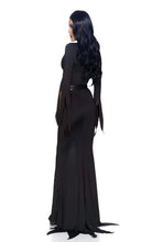 Load image into Gallery viewer, Immortal Mistress Costume Dress, Deep-V tentacle Dress with Sequin Belt