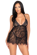 Load image into Gallery viewer, Two Piece Floral lace babydoll