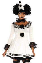 Load image into Gallery viewer, Pierrot Clown Costume – 3 Piece Cute Circus Halloween Outfit