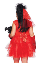 Load image into Gallery viewer, Iconic 2-Piece Beetle Bride Halloween Costume with Tulle Skirt & Veil