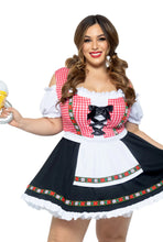 Load image into Gallery viewer, Beer Garden Babe Oktoberfest Costume - Bavarian Peasant Dress with Apron