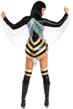 Load image into Gallery viewer, Hornet Honey Superhero Costume for Women – 2 Piece Sexy Zipper Front Bodysuit with Wings & Thigh Highs
