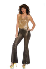 Load image into Gallery viewer, Disco Diva Costume, Slinky Chain Top and Stretchy Bell Bottoms