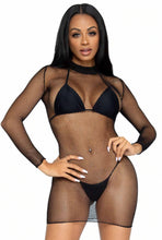 Load image into Gallery viewer, Fishnet Mini Dress
