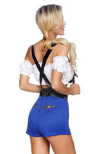 Load image into Gallery viewer, Lederhosen Honey Costume, Two-piece Set with Top and Suspenders