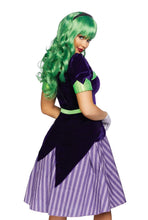 Load image into Gallery viewer, Comic Book Baddie Dress Costume Set - 2-Piece Clown Queen of Crime Outfit