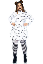 Load image into Gallery viewer, Bride of Frankenstein Jersey Stitch T-Shirt Dress – Comfy Women’s Halloween Costume or DIY Outfit Base