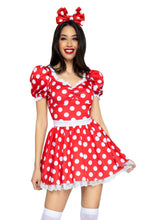 Load image into Gallery viewer, Polka Dot Dress With Headband Costume
