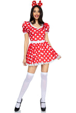 Load image into Gallery viewer, Polka Dot Dress With Headband Costume