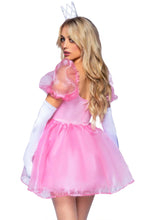 Load image into Gallery viewer, Frosted Organza Babydoll Dress, Ruffle-trim sweetheart neckline Mini Dress